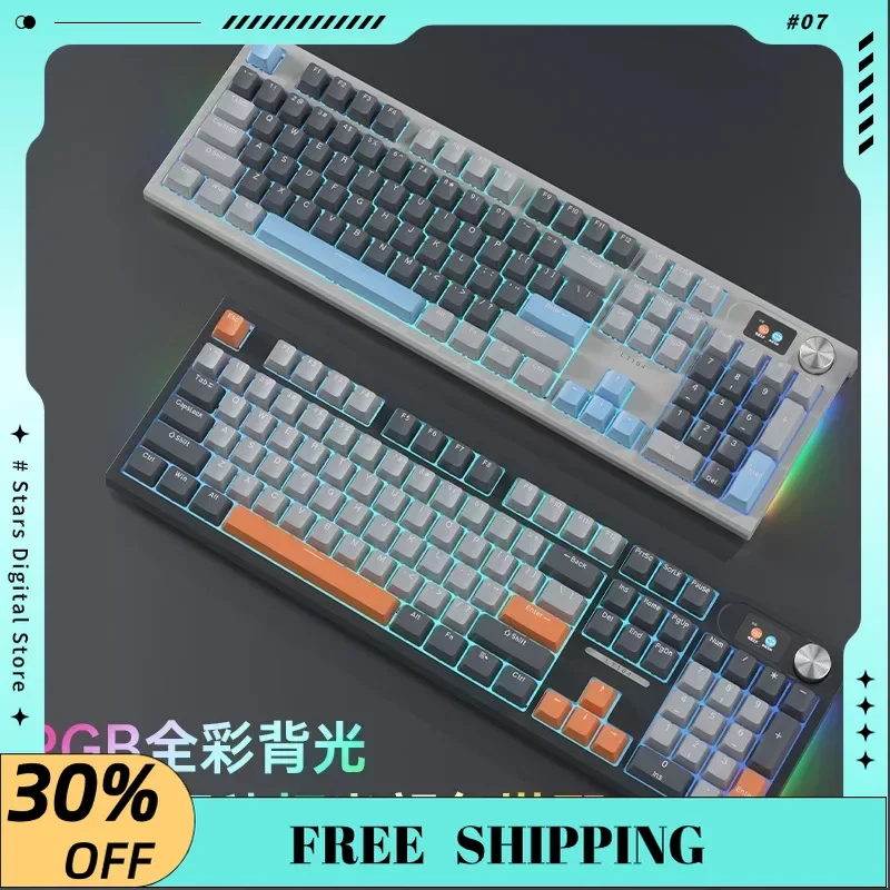LT104 Mechanical Keyboard Tri-mode Bluetooth Wireless 2.4G Wired Gaming Keyboard RGB Hot-swap PC Mac Office Gift Gaming Keyboard
LT104 Mechanical Keyboard Tri-mode Bluetooth Wireless 2.4G Wired Gaming Keyboard RGB Hot-swap PC Mac Office Gift Gaming Keyboard