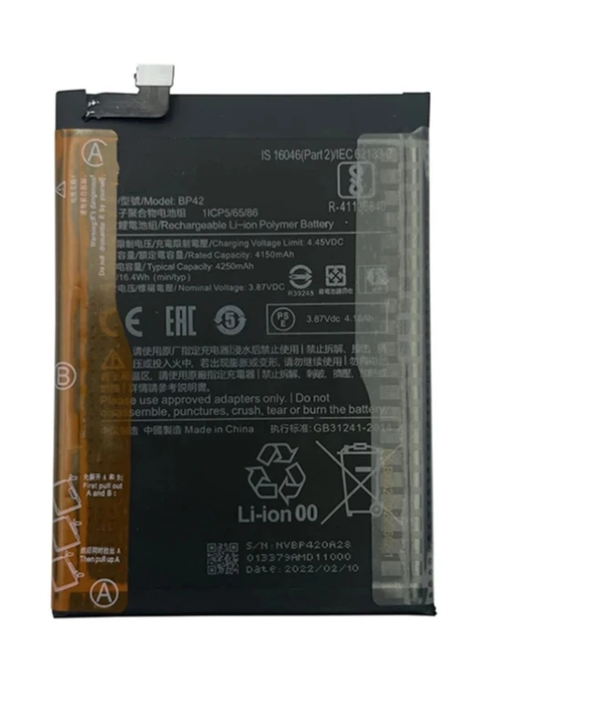 

100% Оригинальный телефонный аккумулятор BP42 4250 мАч для Xiaomi Mi 11 Lite Mi11 11Lite мобильный телефон, сменные батареи, батарея