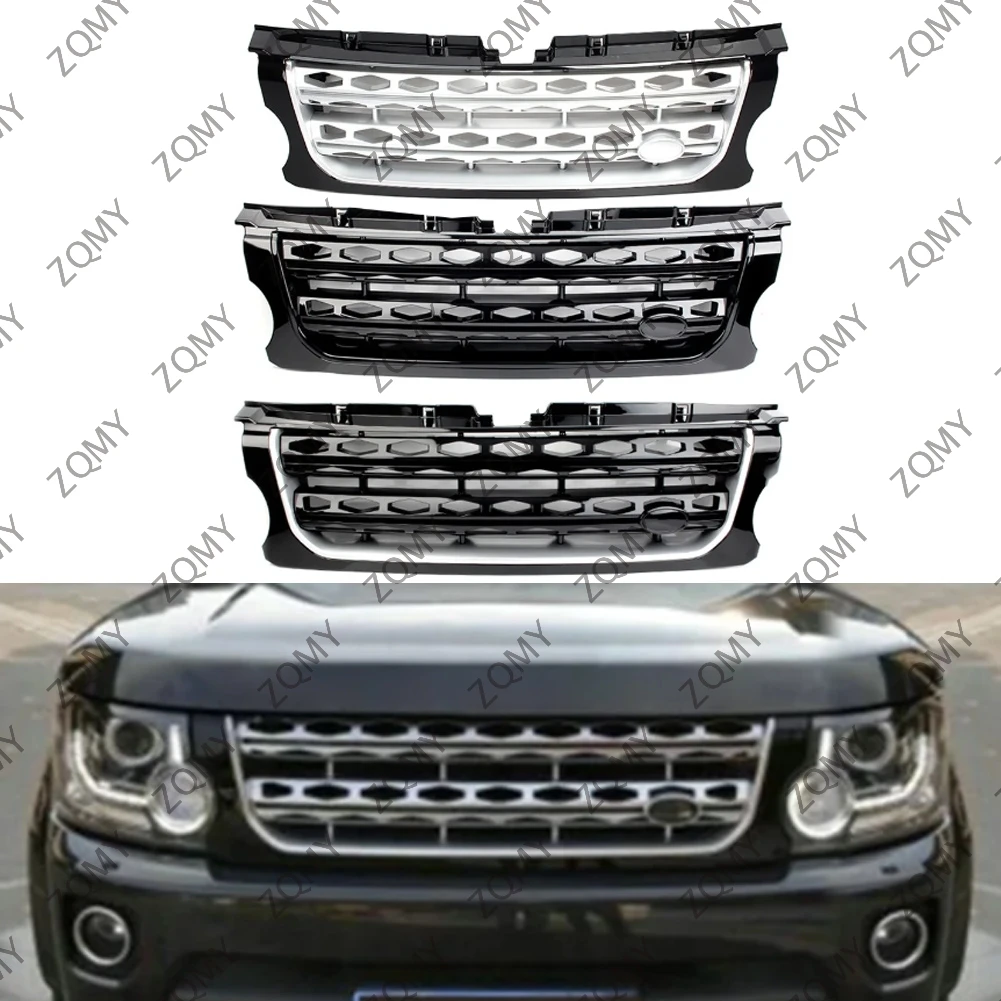 

For Land Rover LR4 Discovery 4 2014 2015 2016 Car Front Bumper Racing Grill Honey Comb Mesh Grille ABS Plastic