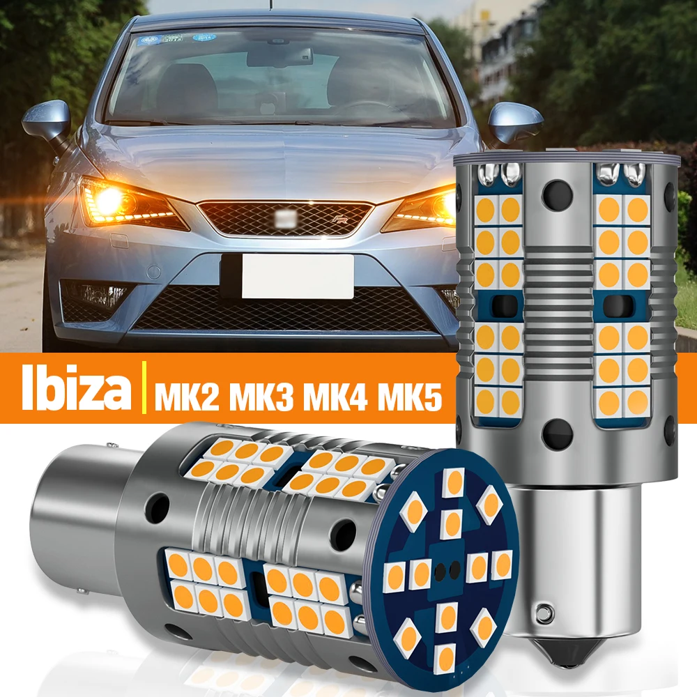 

2pcs LED Turn Signal Light For Seat Ibiza MK2 6K MK3 6L MK4 6J 6K MK5 1993-2020 2014 2015 2016 2017 2018 Accessories Canbus Lamp