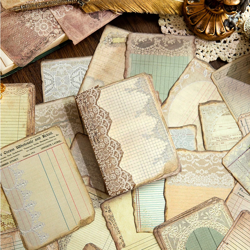 50Pieces Memo Pad Material Paper Note Nostalgic Art Retro Base Writing Pads Collage Decoration Scrapbooking 175*105MM
50Pieces Memo Pad Material Paper Note Nostalgic Art Retro Base Writing Pads Collage Decoration Scrapbooking 175*105MM