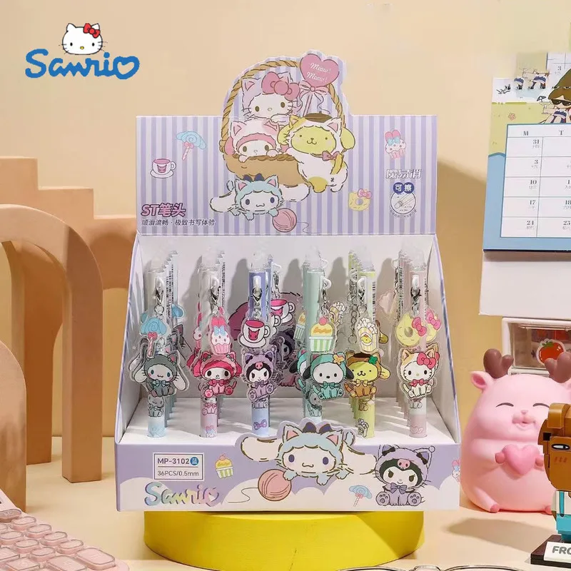 36pcs Sanrio Neutral Pen Cute Pendant Hello Kitty Kuromi Cinnamoroll Roller Ball Pen School Supplies Stationery Wholesale Gift
36pcs Sanrio Neutral Pen Cute Pendant Hello Kitty Kuromi Cinnamoroll Roller Ball Pen School Supplies Stationery Wholesale Gift
