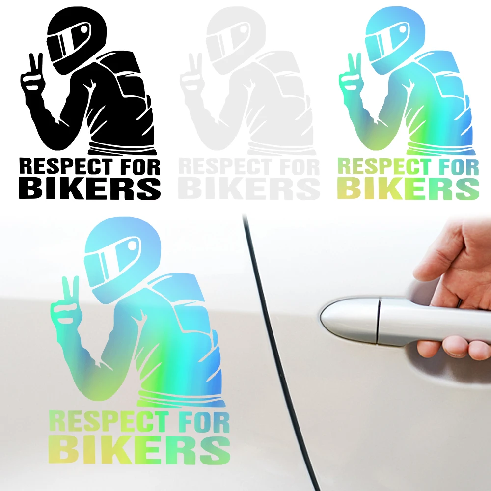 Car Motorcycle RESPECT FOR BIKERS Sticker Laser Vinyl Reflective Decals Car Decoration Funny Stickers 15x11CM
Car Motorcycle RESPECT FOR BIKERS Sticker Laser Vinyl Reflective Decals Car Decoration Funny Stickers 15x11CM