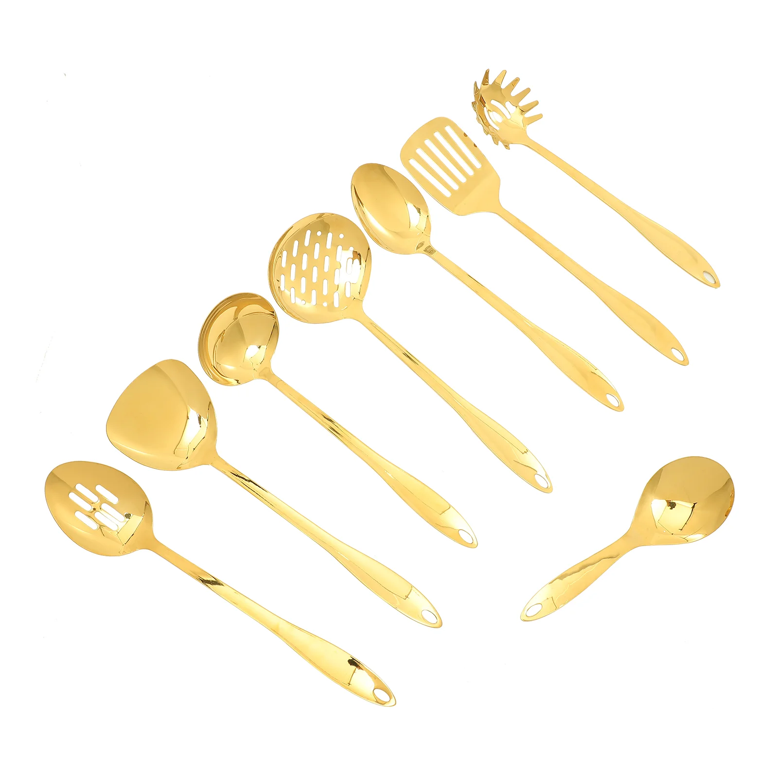 

Kitchen Set Stainless Cooking Utensil Scoop Spatula and Spoon Ladle Non Stick Utensils Tools Steel Supplies Non-stick