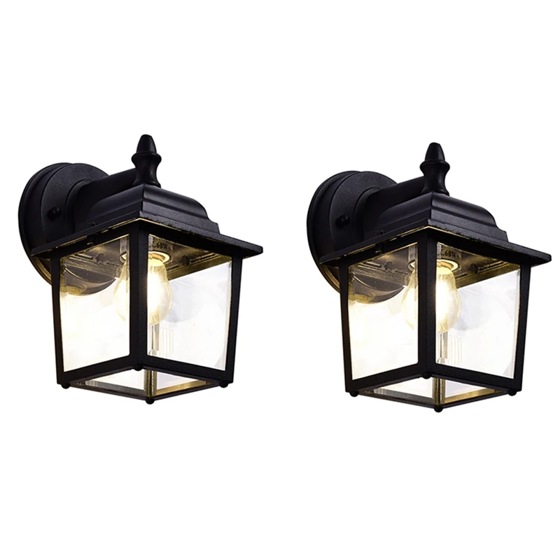 Outdoor Wall Lantern, Exterior Waterproof Wall Sconce Light Fixtures, Black Front Door Wall Lighting With Clear Beveled
Outdoor Wall Lantern, Exterior Waterproof Wall Sconce Light Fixtures, Black Front Door Wall Lighting With Clear Beveled