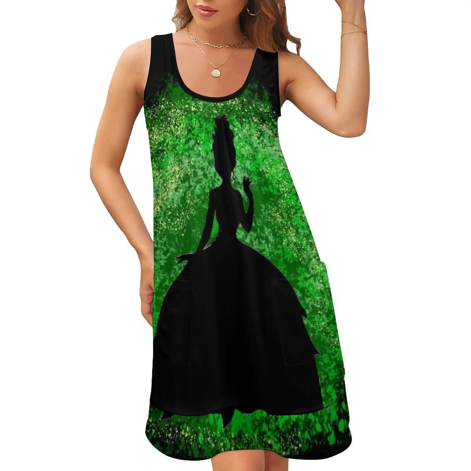 The Princess and the Frog Silhouette Sleeveless U-Neck Fake Two Piece Dress dress summer luxury evening dress woman for wedding
The Princess and the Frog Silhouette Sleeveless U-Neck Fake Two Piece Dress dress summer luxury evening dress woman for wedding