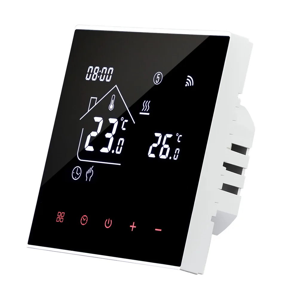 Tuya WiFi Smart Thermostat Adjustable Remote Temperature Control Touchscreen Display Temperature Adjustment
Tuya WiFi Smart Thermostat Adjustable Remote Temperature Control Touchscreen Display Temperature Adjustment