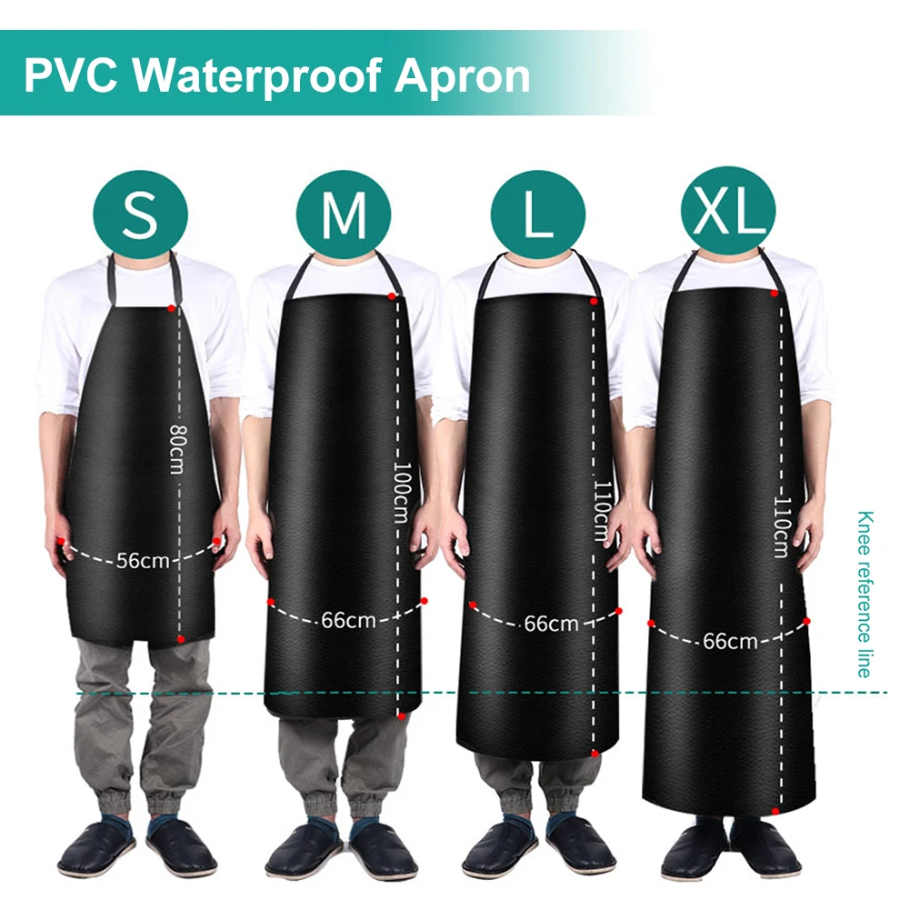 PVC Leather Waterproof Apron Men Women Thickened Kitchen Apron Waterproof Oilproof Cooking Cleaning Apron For Home Restaurant
PVC Leather Waterproof Apron Men Women Thickened Kitchen Apron Waterproof Oilproof Cooking Cleaning Apron For Home Restaurant