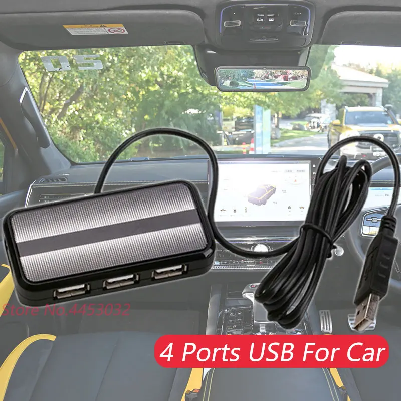 4 Ports USB Hub Socket Splitter Adapter For Great Wall Wingle 5 7 M4 C30 Tank 500 300 Rear seats 2.0 Hight Speed Charging 1.5m
4 Ports USB Hub Socket Splitter Adapter For Great Wall Wingle 5 7 M4 C30 Tank 500 300 Rear seats 2.0 Hight Speed Charging 1.5m