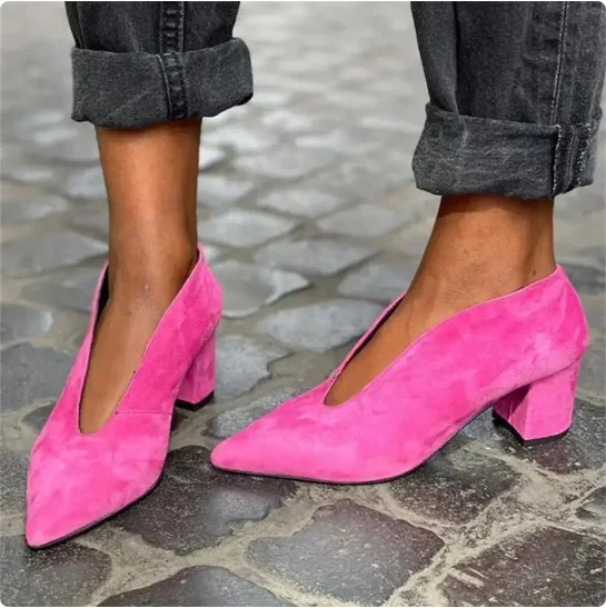 2024 Faux Leather Cut Out Slip On Pointy Toe Women Shoes Chunky Heels Pumps Lady Office Shoes
2024 Faux Leather Cut Out Slip On Pointy Toe Women Shoes Chunky Heels Pumps Lady Office Shoes