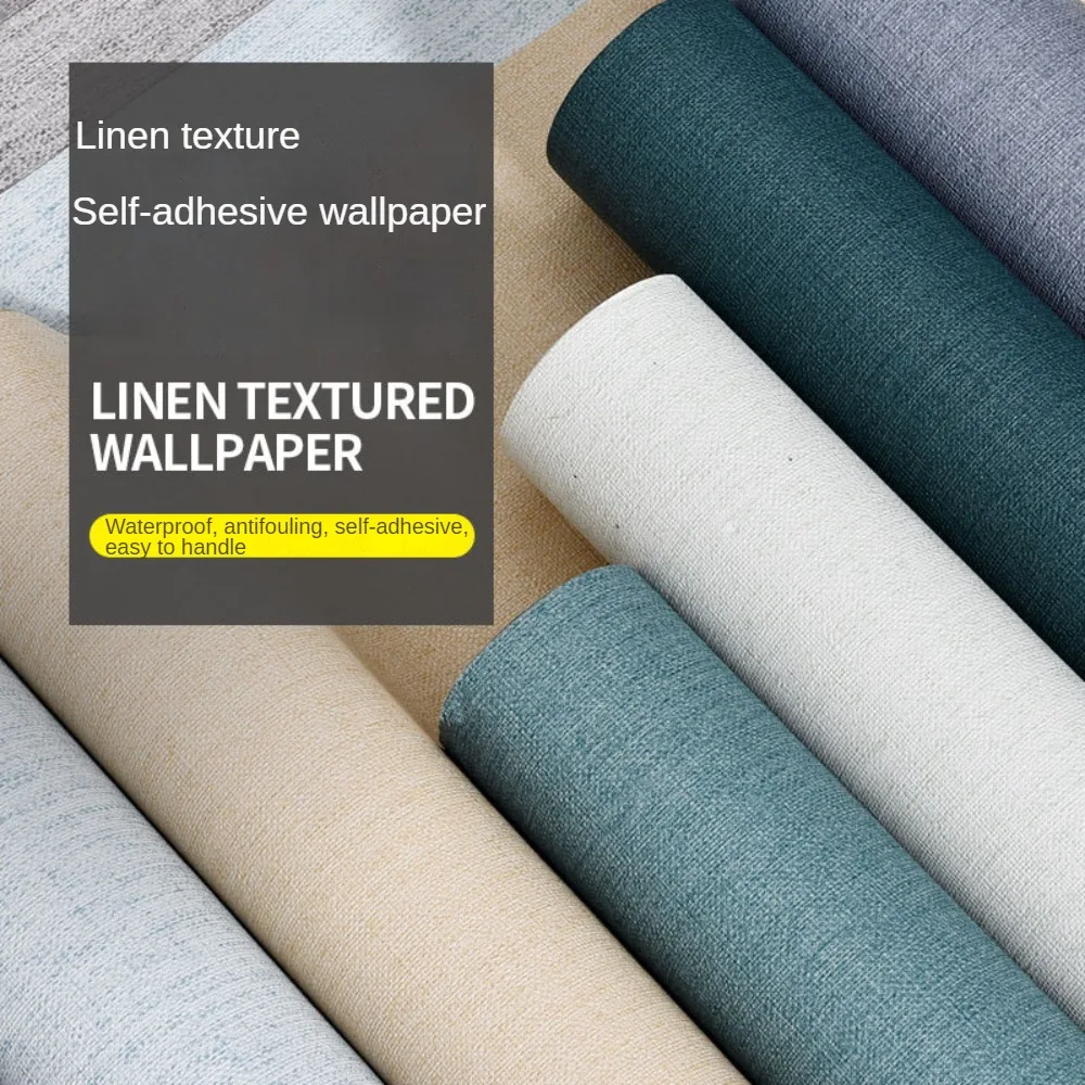 Waterproof Wallpaper Home Renovation Wall Stickers Living Room Bedroom Self-adhesive Wallpaper Linen Texture Contact Paper
Waterproof Wallpaper Home Renovation Wall Stickers Living Room Bedroom Self-adhesive Wallpaper Linen Texture Contact Paper