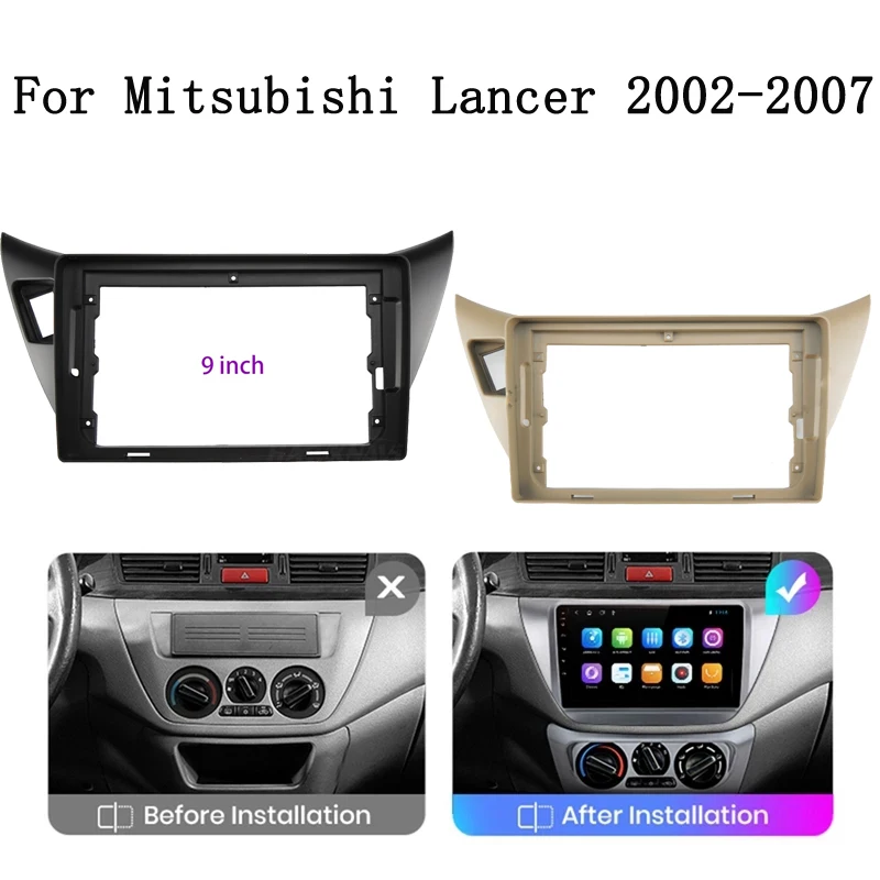 

2din Car Frame Fascia Adapter For Mitsubishi Lancer IX GLX 2002-2007 big screen Android Radio Audio Dash Fitting Panel Kit