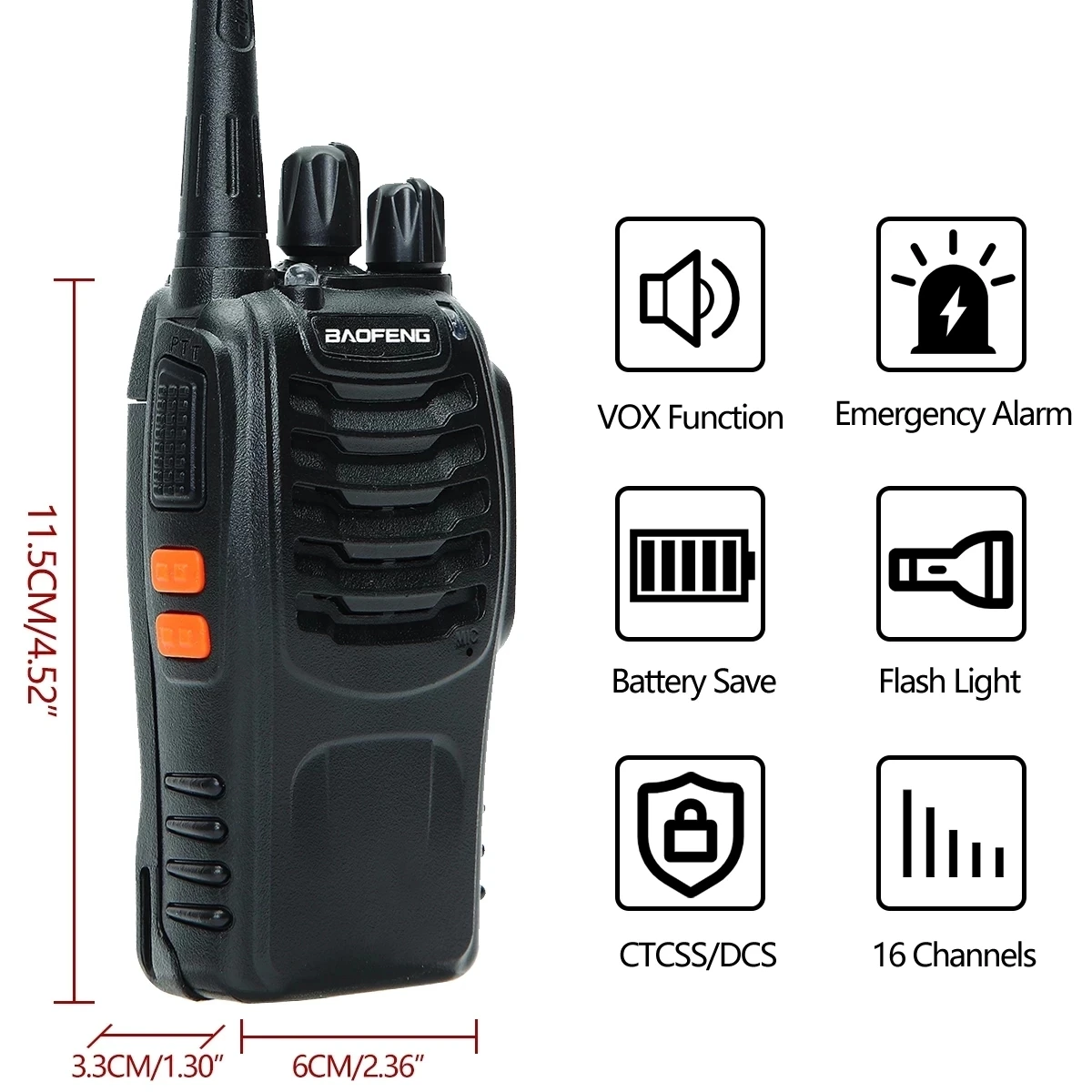 Портативная рация дальнего действия Baofeng, UHF 400-470 МГц, Любительская двухсторонняя рация, приемопередатчик для отеля, кемпинга
Портативная рация дальнего действия Baofeng, UHF 400-470 МГц, Любительская двухсторонняя рация, приемопередатчик для отеля, кемпинга