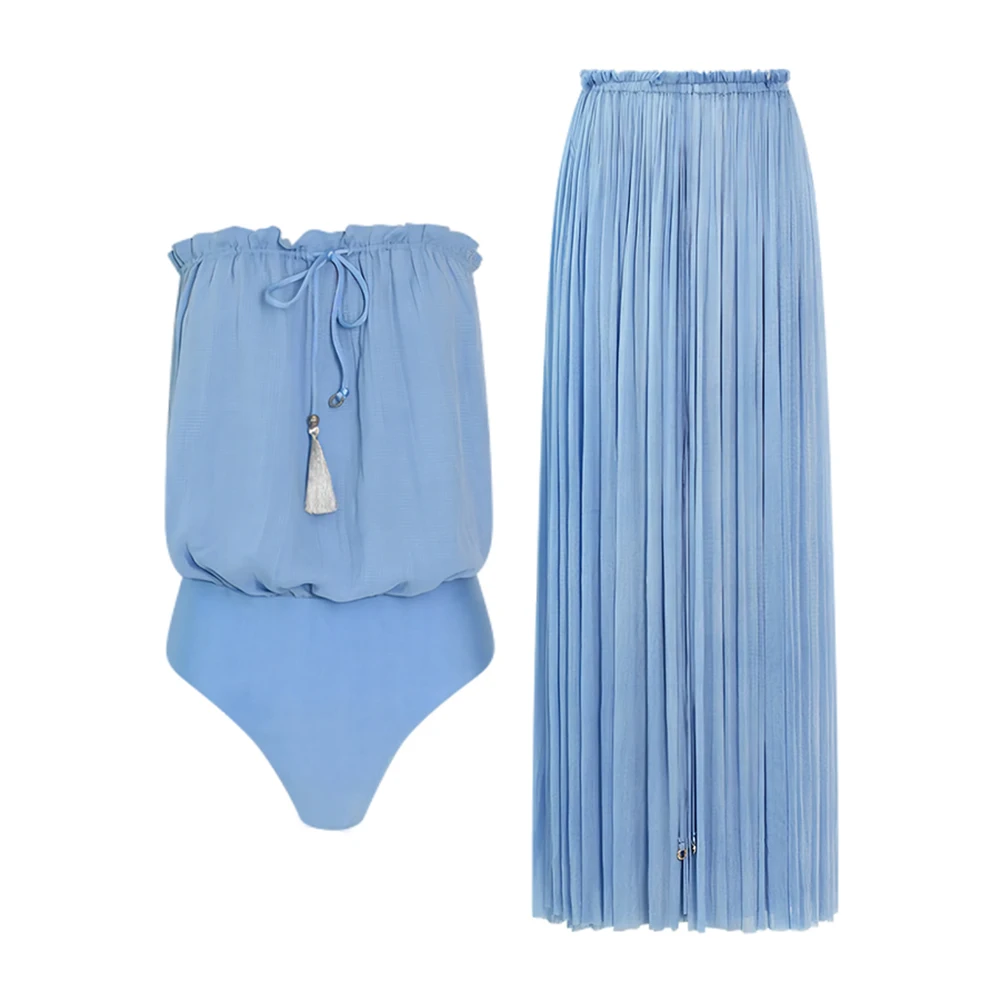 Solid Color Women'S Summer Swimsuit Shoulder Less Bra One Piece Bikini Set Backpackless Swimwear Two-Piece Beach Cover Up 2023
Solid Color Women'S Summer Swimsuit Shoulder Less Bra One Piece Bikini Set Backpackless Swimwear Two-Piece Beach Cover Up 2023