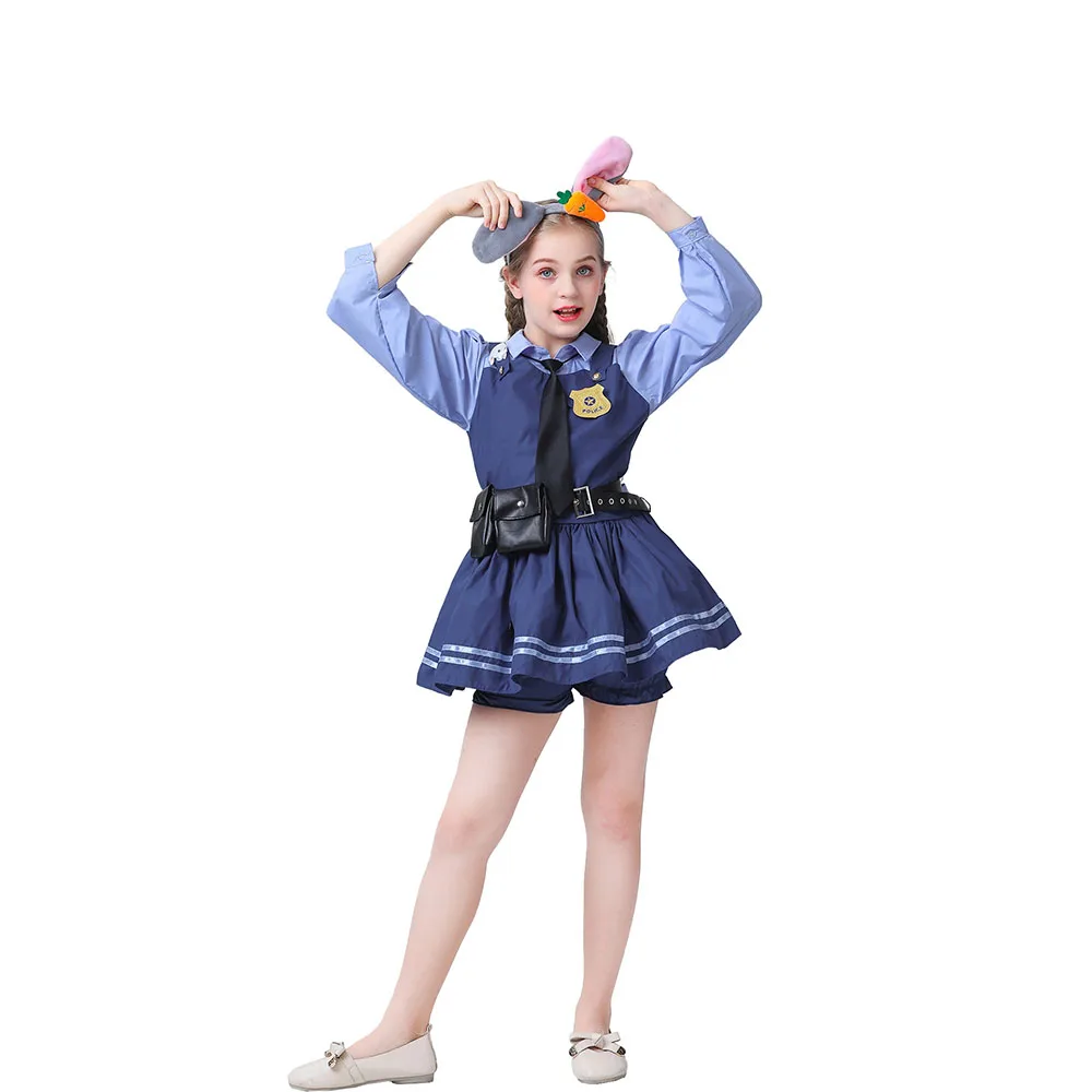 Anime Rabbit Policeman Costume Dress for Girl Halloween Stage Party Policewoman Cosplay
Anime Rabbit Policeman Costume Dress for Girl Halloween Stage Party Policewoman Cosplay
