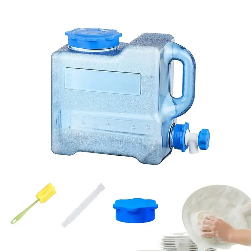 

Large Capacity Pure Water Buckets Container With Faucet Portable Camping Water Tanks Emergency Water Storage