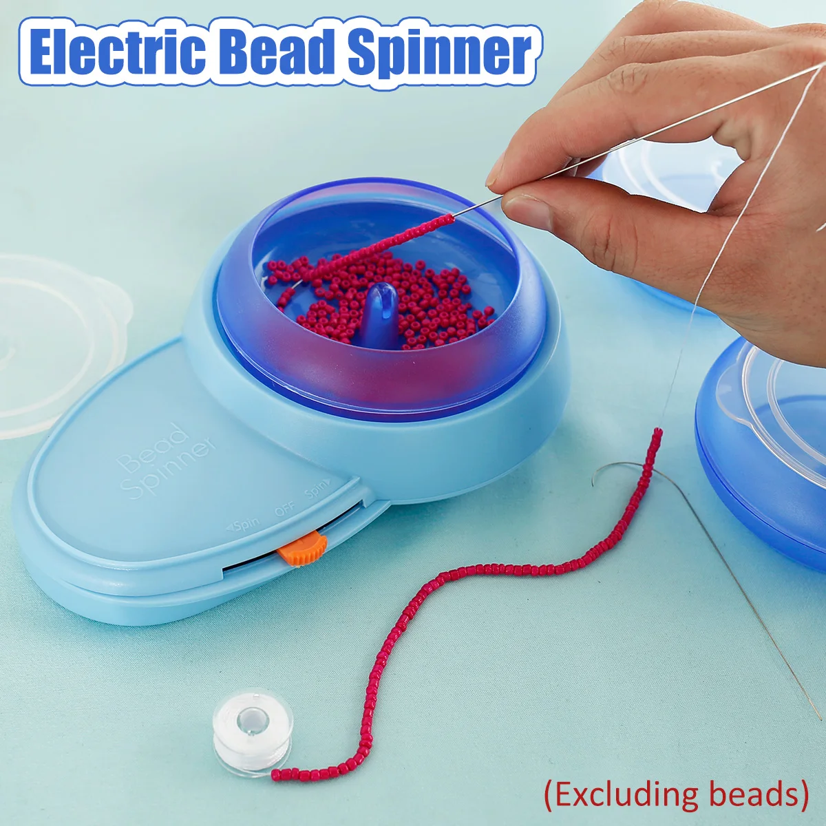 Electric Bead Spinner Battery Operated Beading Bowl Spinner Kit Adjustable Direction Spin Bead Loader with Curved Beading
Electric Bead Spinner Battery Operated Beading Bowl Spinner Kit Adjustable Direction Spin Bead Loader with Curved Beading