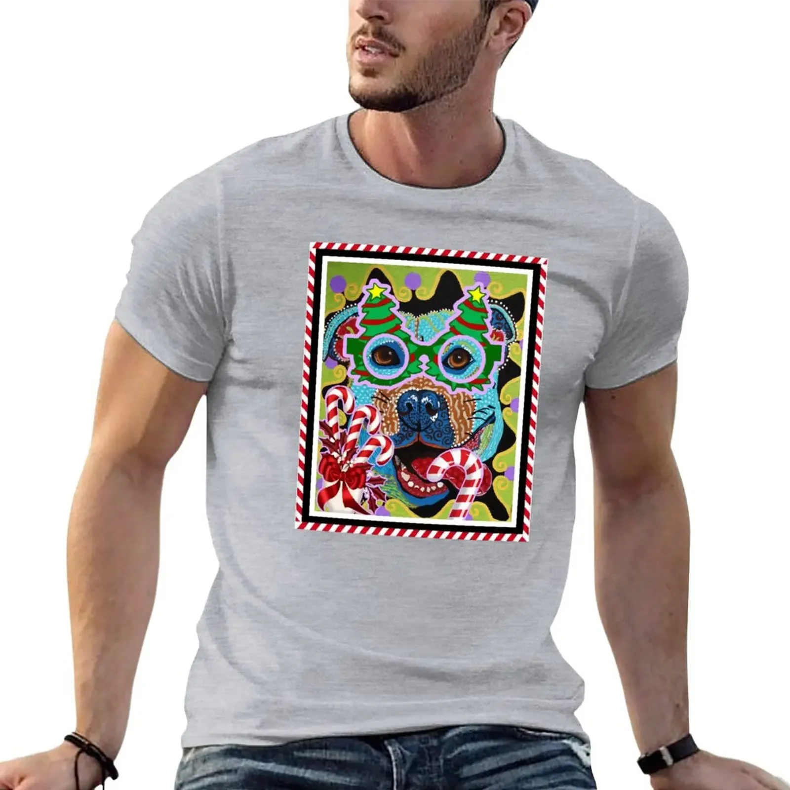 Candy Cane Christmas Pit Bull by Krelly Designs T-Shirt for a boy customs design your own t shirts men
Candy Cane Christmas Pit Bull by Krelly Designs T-Shirt for a boy customs design your own t shirts men