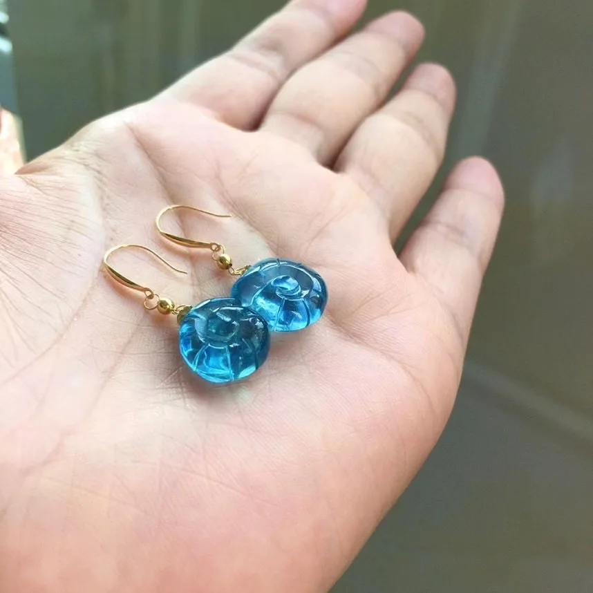 Серьги Fengbaowu из натурального камня 7A с аквамарином и морской улиткой, украшения из 18-каратного золота с восстанавливающим эффектом, подарок для женщин, 1 пара
Серьги Fengbaowu из натурального камня 7A с аквамарином и морской улиткой, украшения из 18-каратного золота с восстанавливающим эффектом, подарок для женщин, 1 пара