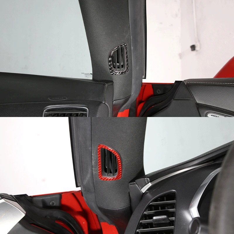 Suitable for 14-19 Corvette C7 A-pillar air outlet frames with 2 pieces of genuine carbon fiber (soft)
Suitable for 14-19 Corvette C7 A-pillar air outlet frames with 2 pieces of genuine carbon fiber (soft)