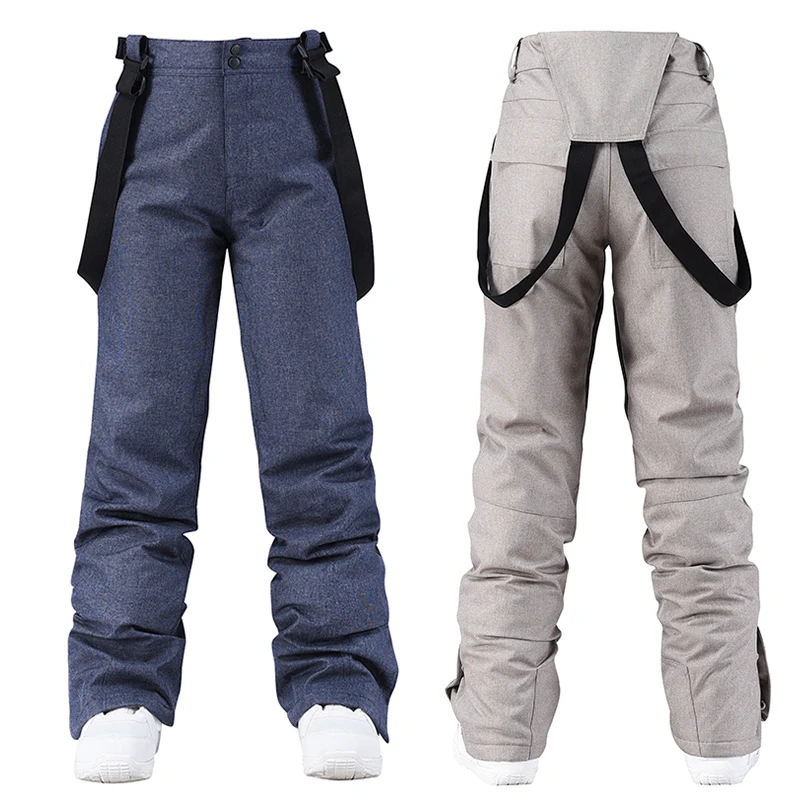 

Мужские высококачественные подтяжки, лыжные штаны, ветрозащитные водонепроницаемые теплые зимние брюки, зимние лыжные штаны для сноуборда, защита талии