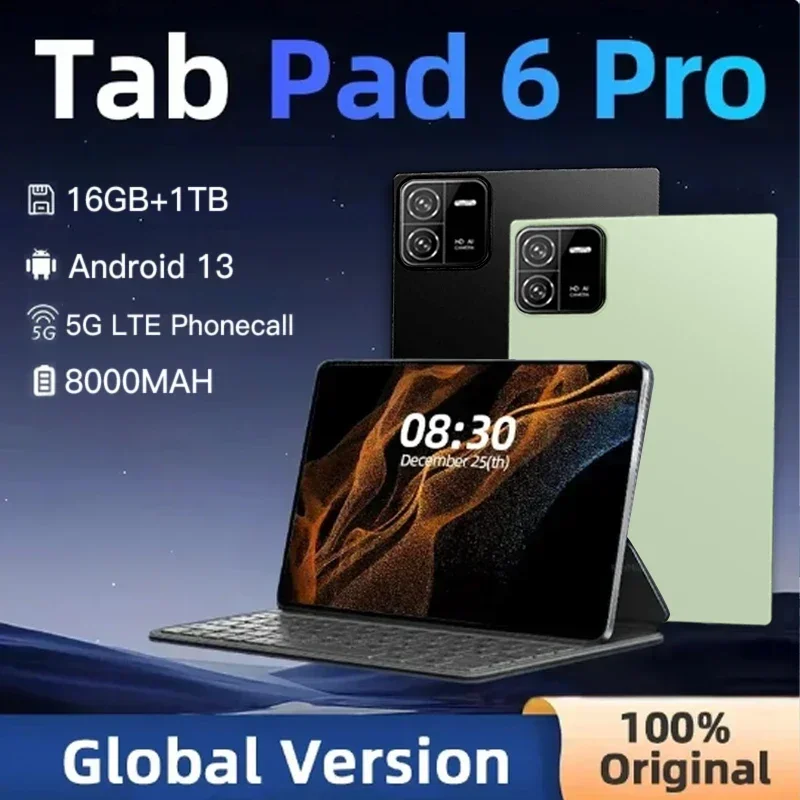 100% original pad 6 Pro tablets pc global version 16GB + 1TB tablet android13 pad 6 max 5G dual SIM card WiFi HD 4K mi tab 2024n
100% original pad 6 Pro tablets pc global version 16GB + 1TB tablet android13 pad 6 max 5G dual SIM card WiFi HD 4K mi tab 2024n