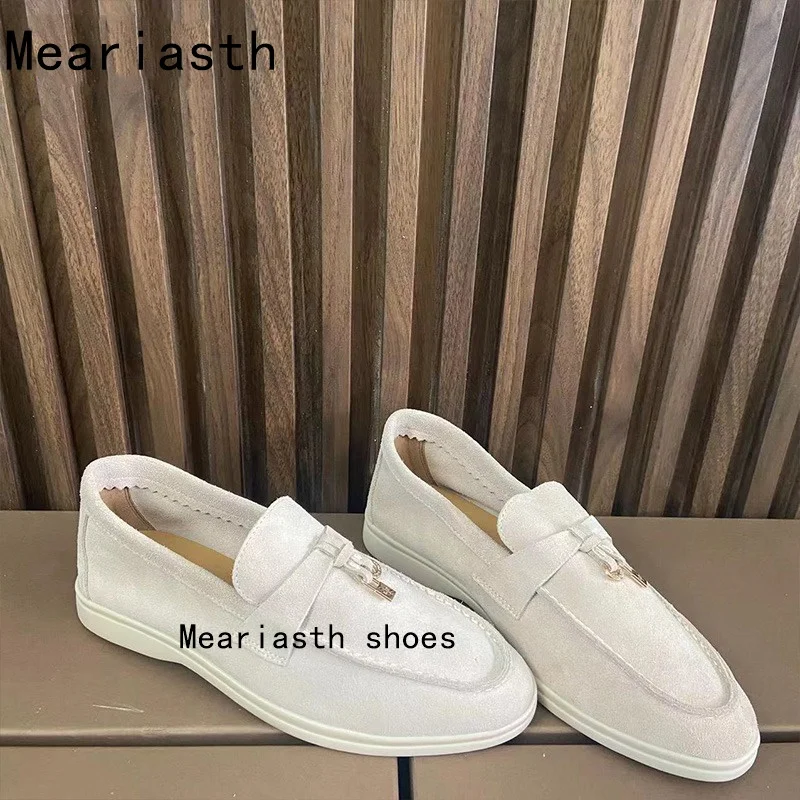 

2023 Classical Suede Flat Shoes Women Slip On Loafers Fringe Moccasin Causal Shoes Summer Spring Walk Lazy loafers men Shoes