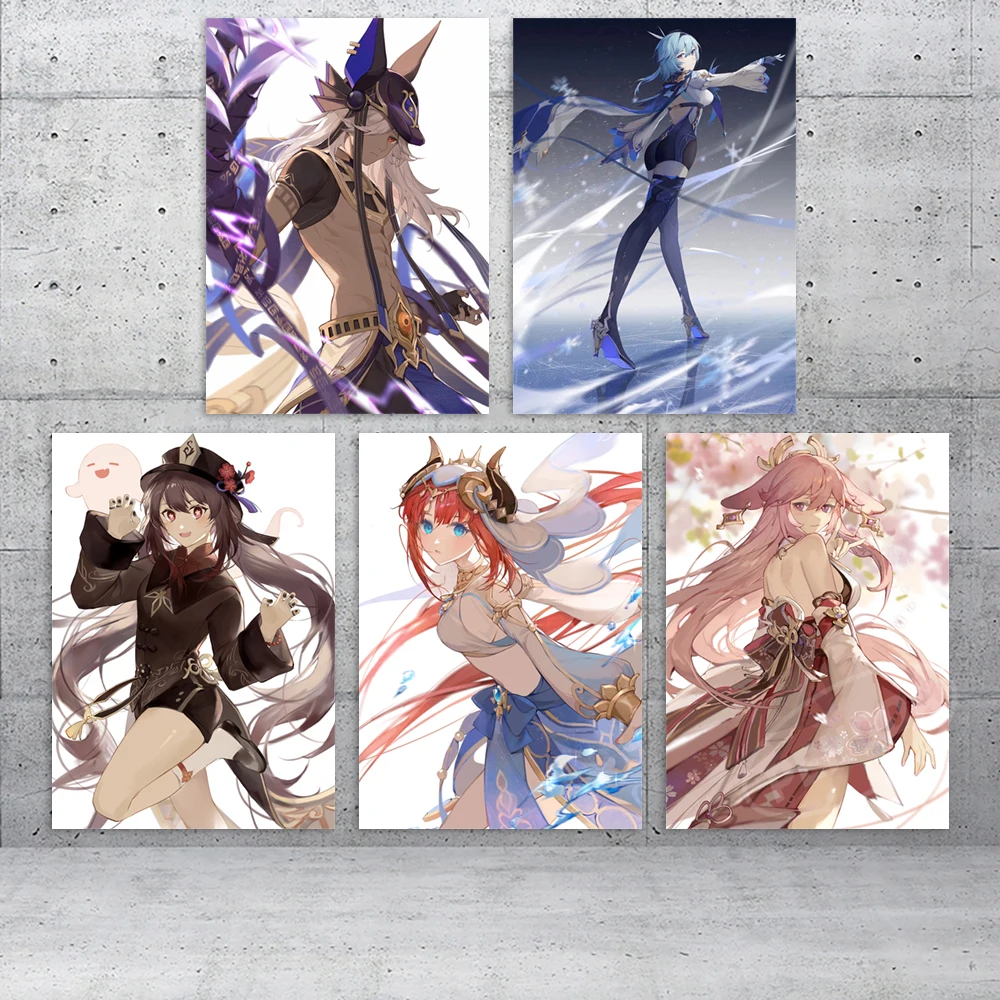 Wall Art Genshin Impact Modular Hu Tao Pictures Canvas Yae Miko Prints Game Painting Cyno Decor Home Nilou Poster Christmas Gift
Wall Art Genshin Impact Modular Hu Tao Pictures Canvas Yae Miko Prints Game Painting Cyno Decor Home Nilou Poster Christmas Gift