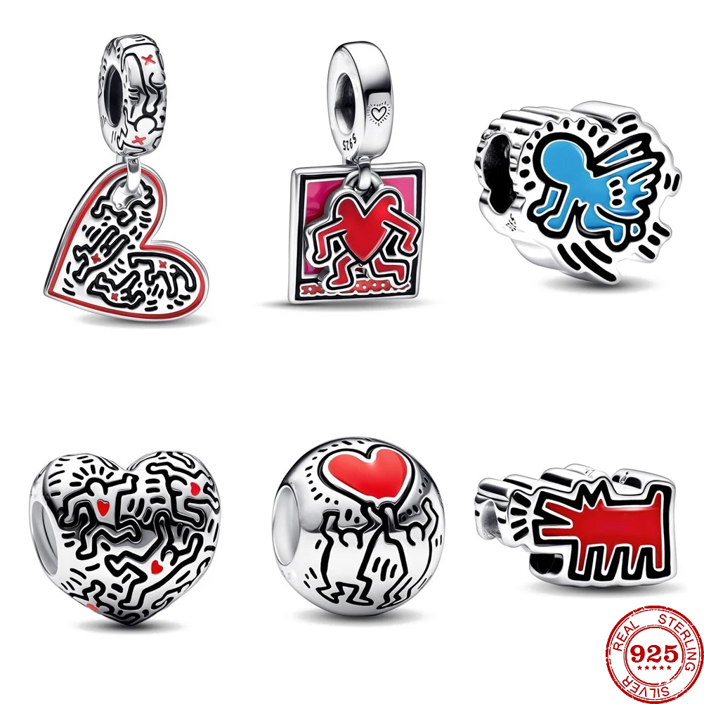 New Original 925 Sterling Silver Bead Love series Dangle Charm Fit Pendants Bracelet Necklace DIY Women Jewelry
New Original 925 Sterling Silver Bead Love series Dangle Charm Fit Pendants Bracelet Necklace DIY Women Jewelry