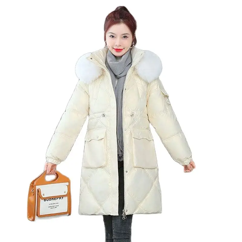 Fashion Joker Thick Coat 2023 Winter New Glossy Hooded Female Long Korean Version Of Loose Casual Cotton-padded Jacket Female
Fashion Joker Thick Coat 2023 Winter New Glossy Hooded Female Long Korean Version Of Loose Casual Cotton-padded Jacket Female