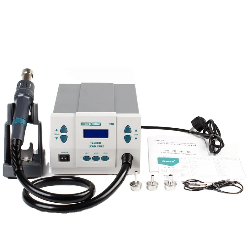 Original high-speed 861DW Lead-Free Hot Air Gun Soldering Rework Station For PCB Repair Quick Soldering Station
Original high-speed 861DW Lead-Free Hot Air Gun Soldering Rework Station For PCB Repair Quick Soldering Station