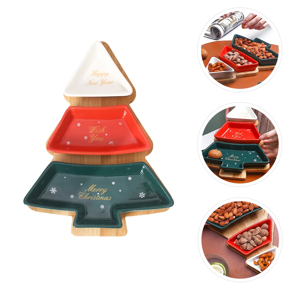 Christmas Tree Shape Fruit Plates Dessert Nuts Snack Plate Candy Dish Serving Trays With Bamboo Base Stand New Year Tableware
Christmas Tree Shape Fruit Plates Dessert Nuts Snack Plate Candy Dish Serving Trays With Bamboo Base Stand New Year Tableware