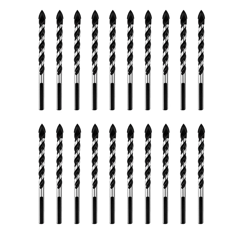 Multipurpose Drill Bits, 30-Piece 6Mm Multi-Material Drill Bit Set For Drilling In Tile, Glass, Concrete, Brick
Multipurpose Drill Bits, 30-Piece 6Mm Multi-Material Drill Bit Set For Drilling In Tile, Glass, Concrete, Brick