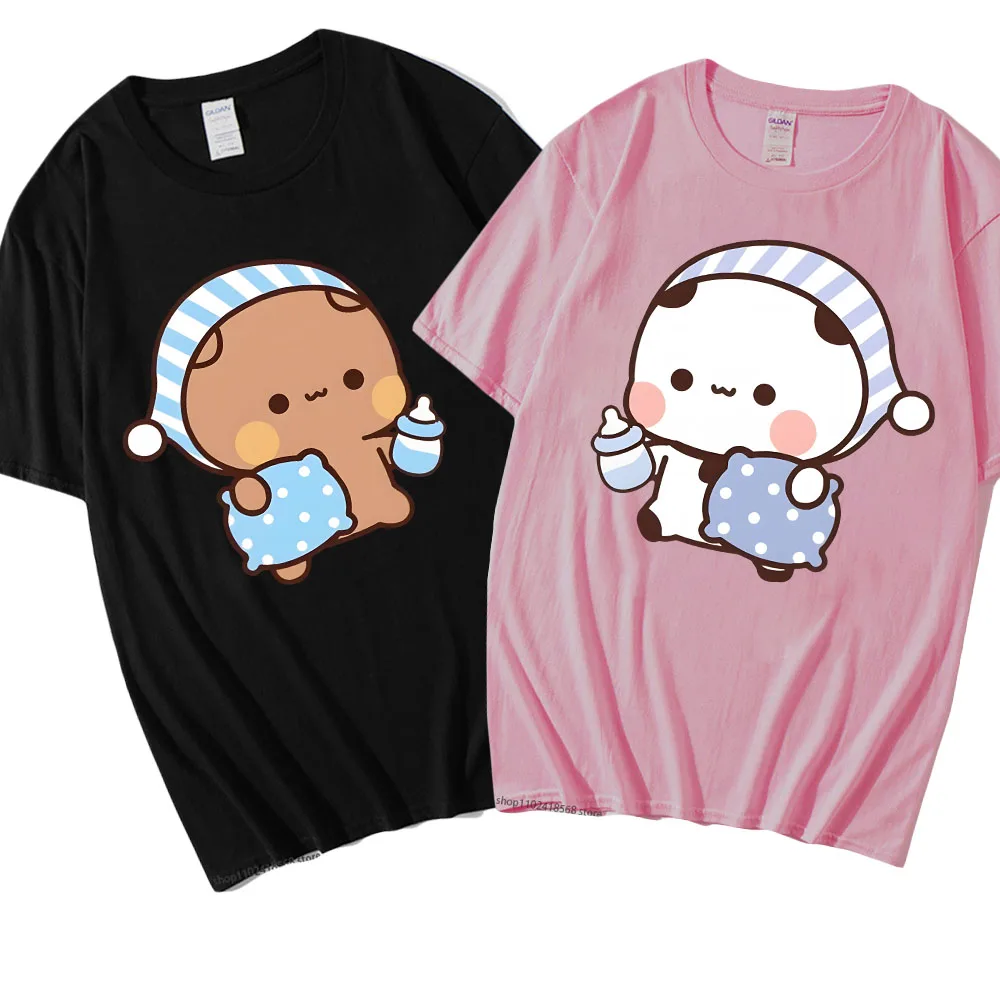 Couple Shirts Kawaii Cute BuBu Panda Going To Sleep with DuDu Bear Graphic Tshirt 100% Cotton Men Women Clothes Long Sleeve Tees
Couple Shirts Kawaii Cute BuBu Panda Going To Sleep with DuDu Bear Graphic Tshirt 100% Cotton Men Women Clothes Long Sleeve Tees