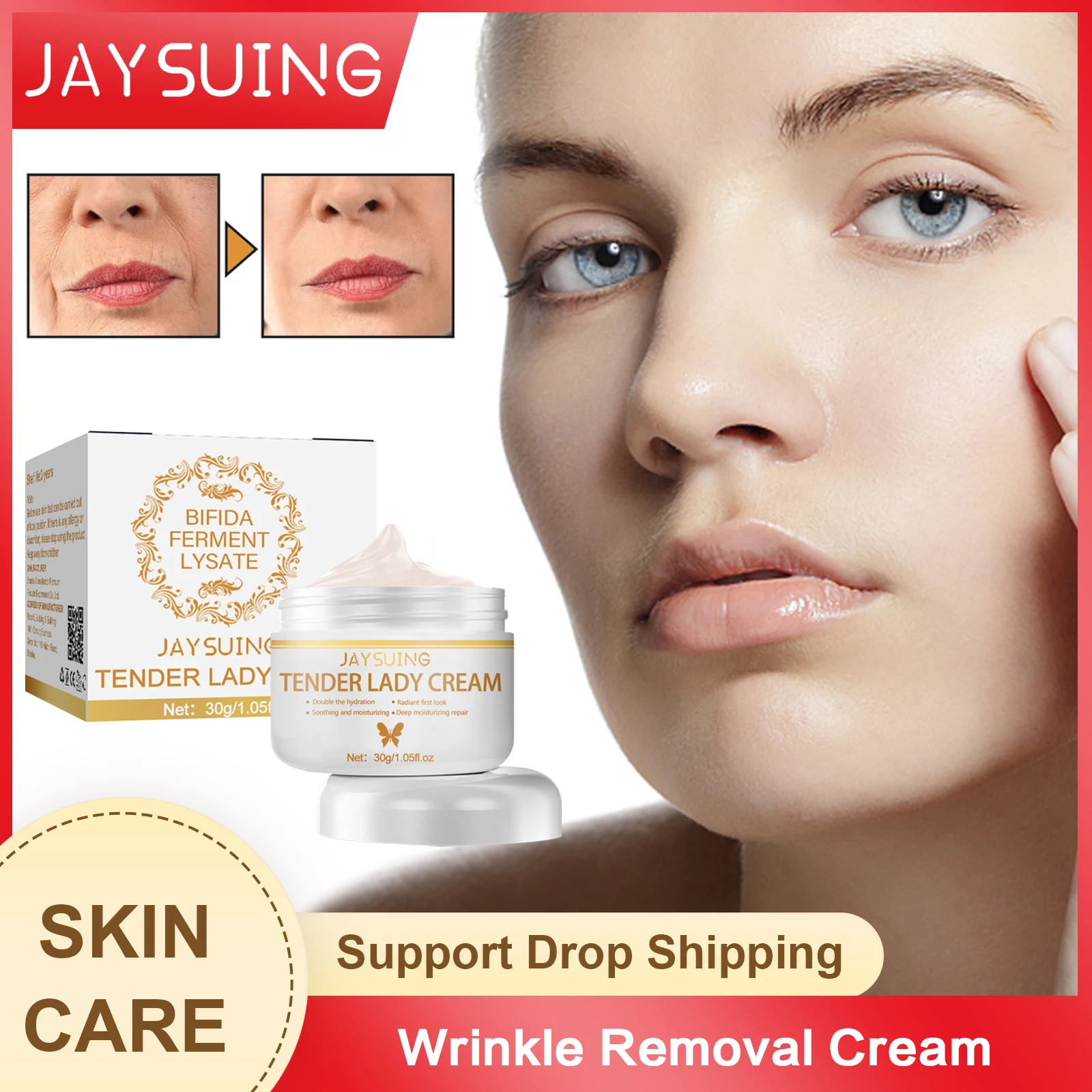 

Wrinkle Removal Cream Lifting Firming Anti Aging Fade Eye Fine Line Tighten Brightening Nourishing Repair Whitening Face Lotion