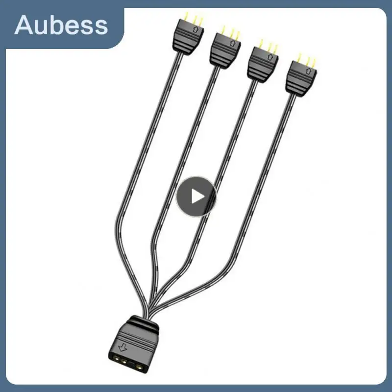 ARGB Splitter 5V 3 Pin 1 to 4 Universal 33.5cm Mainboard ARGB Extension Cable with Protective for Desktop
ARGB Splitter 5V 3 Pin 1 to 4 Universal 33.5cm Mainboard ARGB Extension Cable with Protective for Desktop