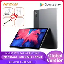 Global Firmware Nenmone Tab K50s 10.1 Inch LCD Screen Octa Core 4G RAM 64GB ROM 4G LTE Tablet Android 11.0 13MP+5MP Dual Camera Global Firmware Nenmone Tab K50s 10.1 Inch LCD Screen Octa Core 4G RAM 64GB ROM 4G LTE Tablet Android 11.0 13MP+5MP Dual Camera