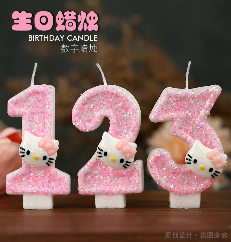 Sanrio Hello Kitty Reative Personality Cartoon Pattern Festival Birthday Party Cake Decoration Digital Candle Wholesale Gift
Sanrio Hello Kitty Reative Personality Cartoon Pattern Festival Birthday Party Cake Decoration Digital Candle Wholesale Gift