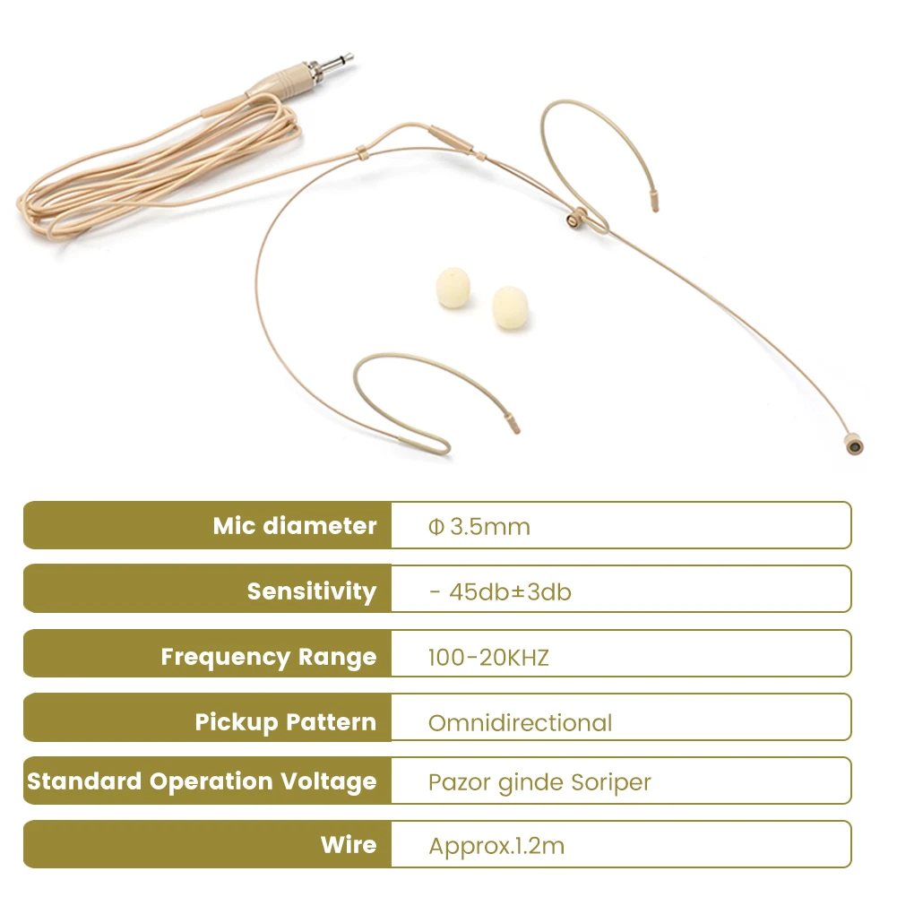 Double Earhook Headset Mic Headworn Microphone Headset For Lightweight Design Smooth Steel For Wireless
Double Earhook Headset Mic Headworn Microphone Headset For Lightweight Design Smooth Steel For Wireless