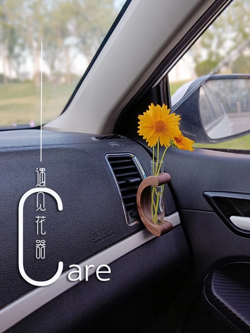 Car air outlet special car inserted vase black walnut center console hydroponic flower device inside the car accessories gift
Car air outlet special car inserted vase black walnut center console hydroponic flower device inside the car accessories gift
