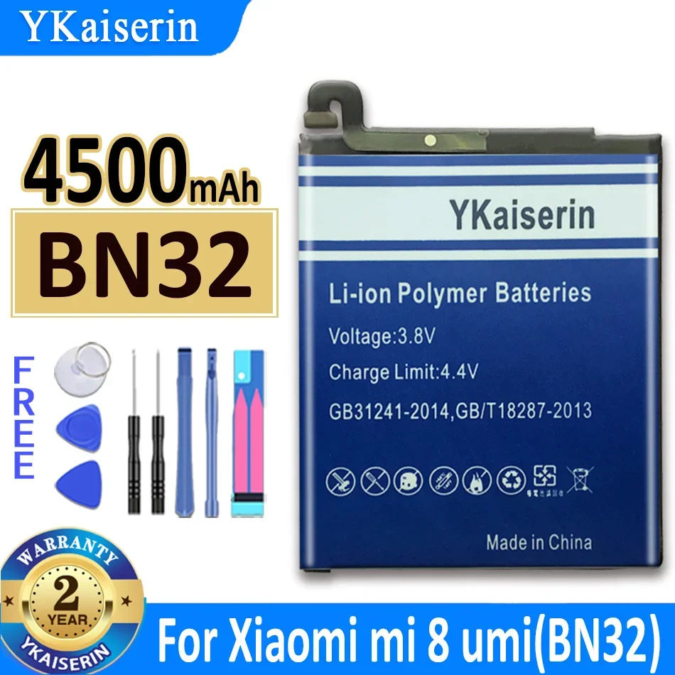 YKaiserin Battery BN32 BM3E for Xiaomi MI 8 Mi8 /mi 8 Umi BN 32 BM-3E High Capacity Bateria + Track Code
YKaiserin Battery BN32 BM3E for Xiaomi MI 8 Mi8 /mi 8 Umi BN 32 BM-3E High Capacity Bateria + Track Code