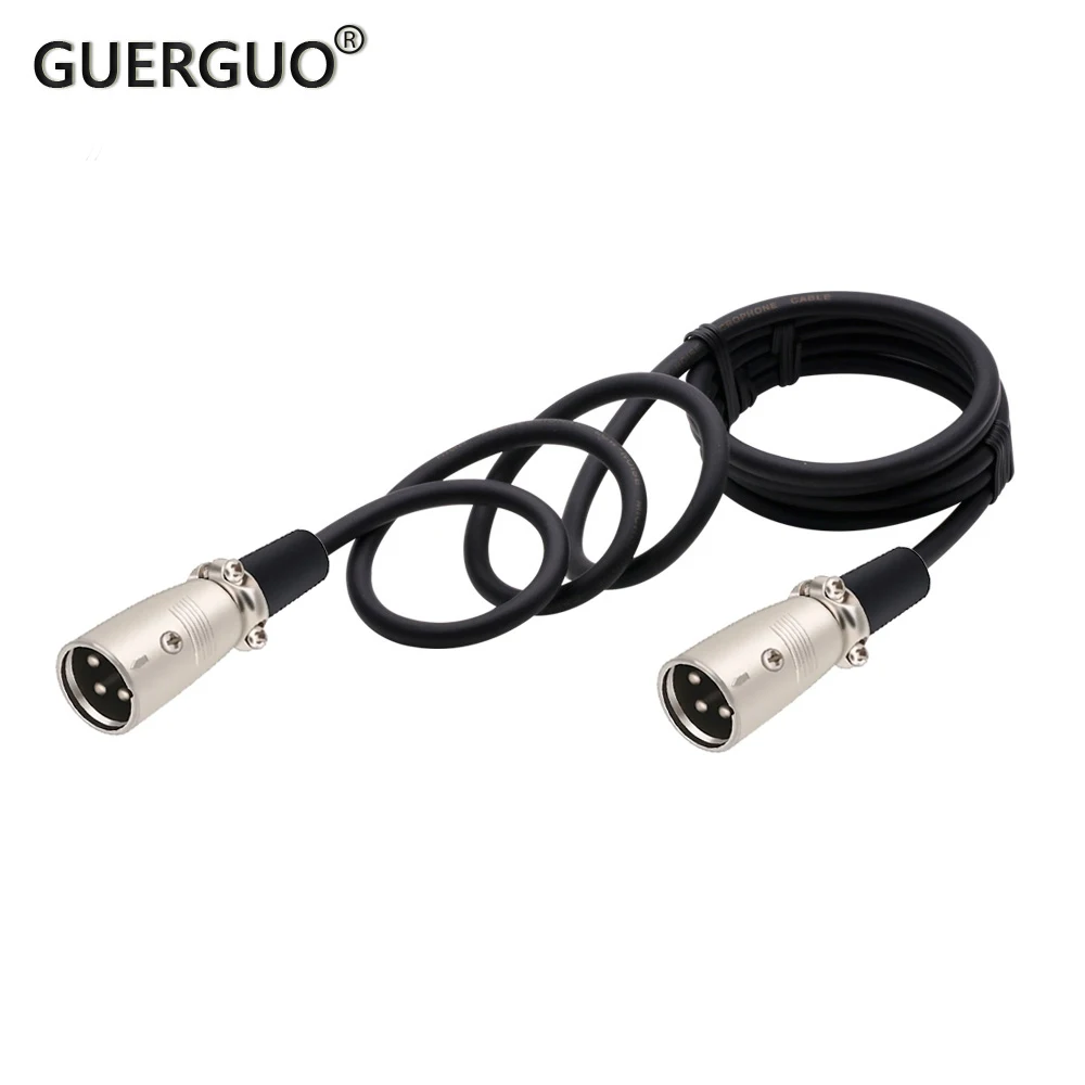 

XLR Cable Male to Male 3Pin OFC Audio Braided Shielded For Microphone Mixer Amplifier 0.3m 1m 1.5m 2m 3m 5m 8m 10m 15m