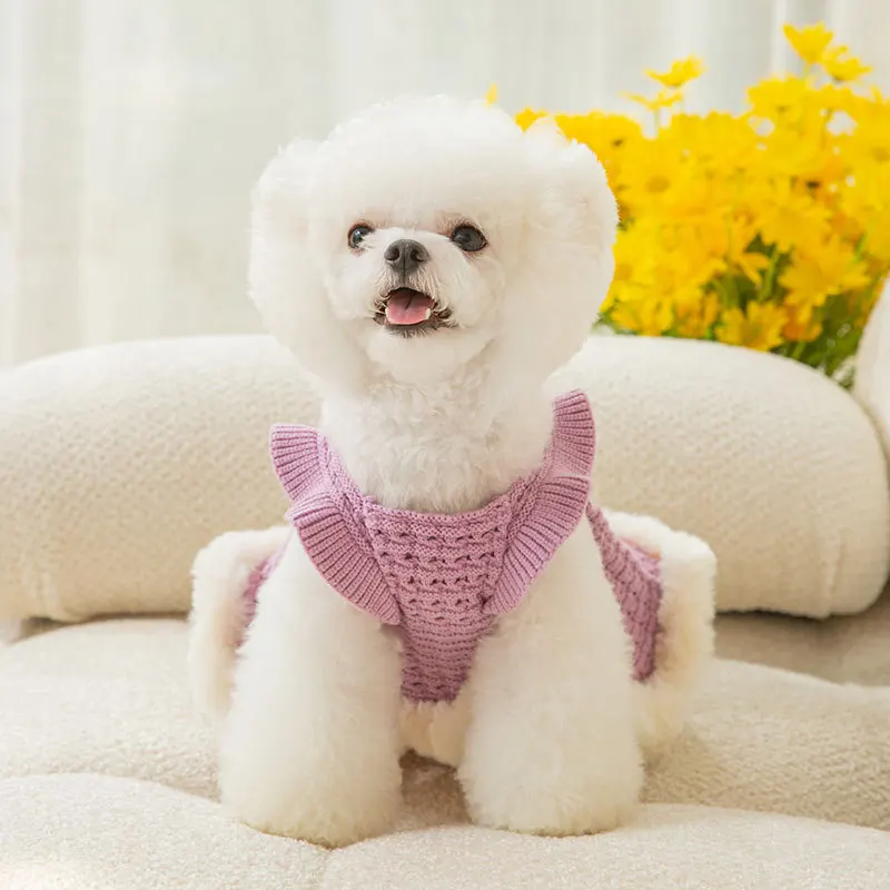 Dog Warm Sweater Winter Clothes Pet Sweater with Bow Dog Cat Princess Dress Knitted Skirt for Small Chihuahua Kitten Puppy Dress
Dog Warm Sweater Winter Clothes Pet Sweater with Bow Dog Cat Princess Dress Knitted Skirt for Small Chihuahua Kitten Puppy Dress