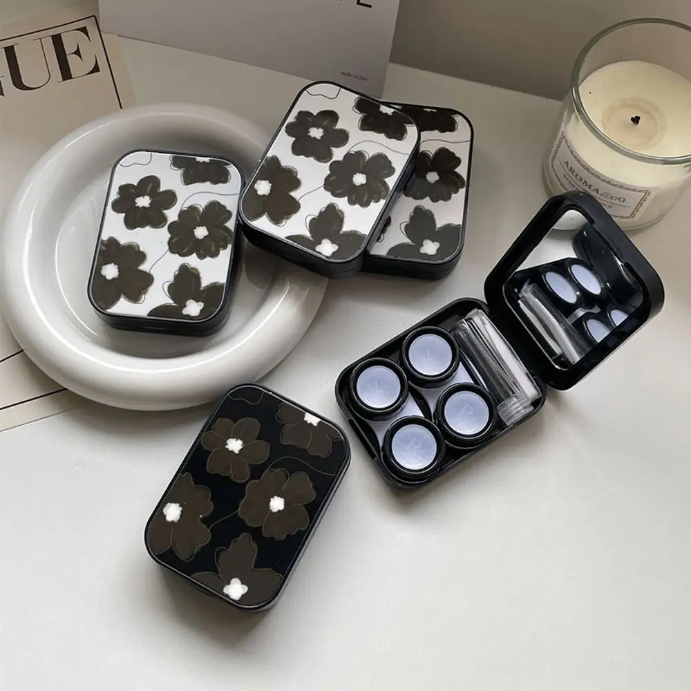 Flower With Mirror Y2K Lens Container Black Series Women Contact Lens Case Plastic Eyewear Cases Korean Style Glasses Case
Flower With Mirror Y2K Lens Container Black Series Women Contact Lens Case Plastic Eyewear Cases Korean Style Glasses Case