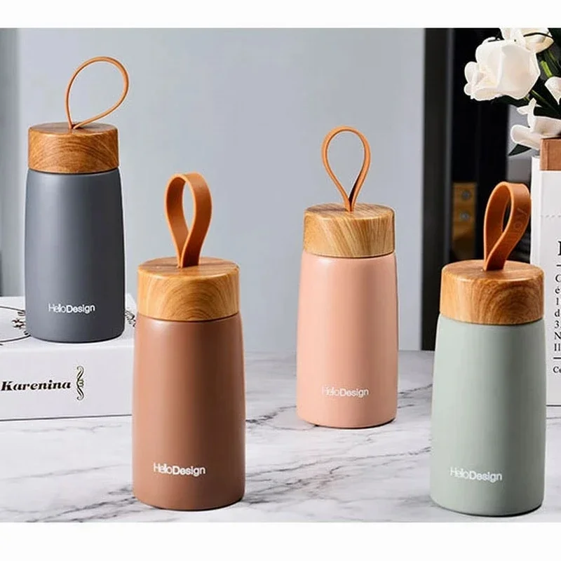 Double Wall Insulated Thermos 304 Stainless Steel Vaccum Flask Outdoor Portable 280ml Wood Water Cup Mini Vacuum Water Bottle
Double Wall Insulated Thermos 304 Stainless Steel Vaccum Flask Outdoor Portable 280ml Wood Water Cup Mini Vacuum Water Bottle