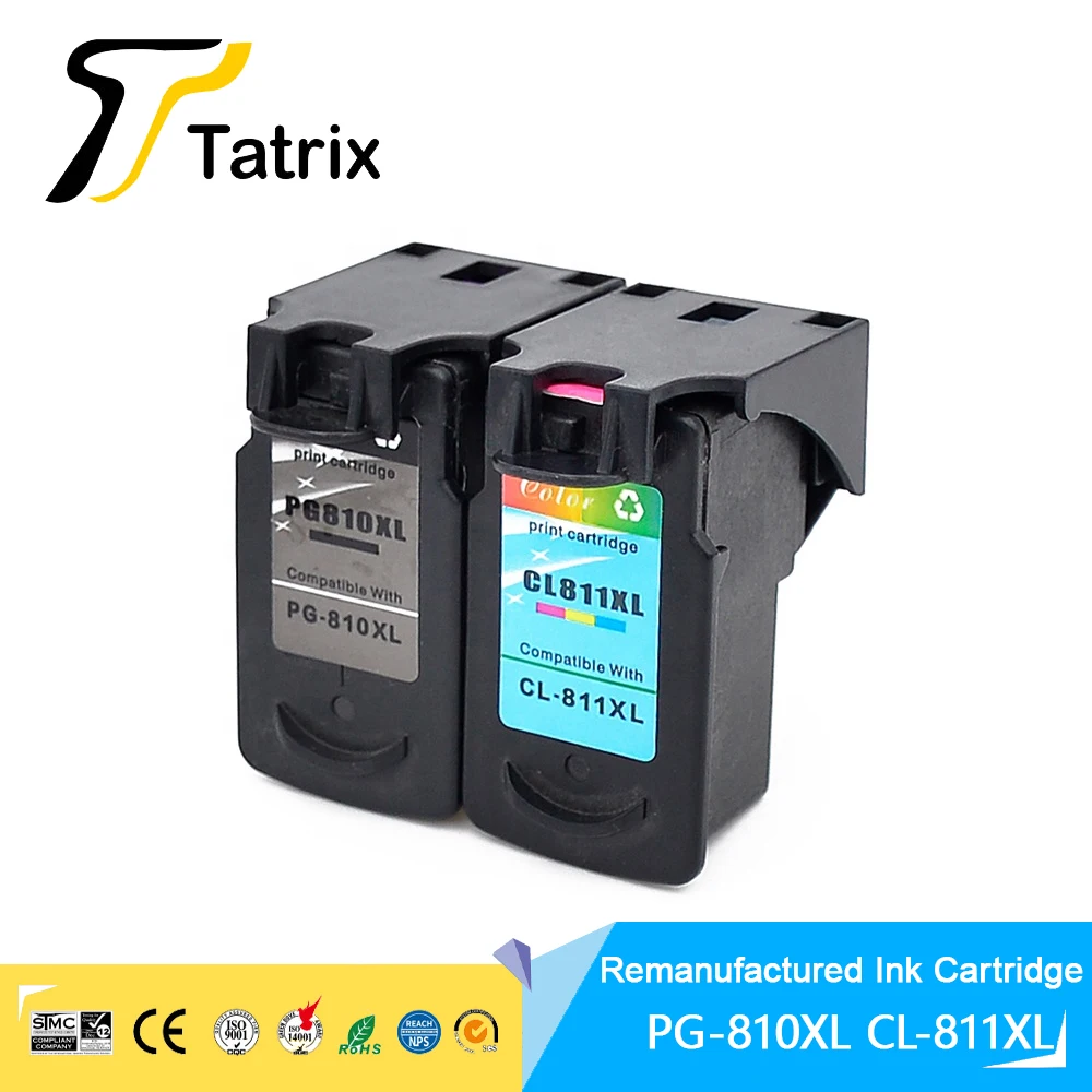 Tatrix PG810XL PG810 PG-810 PG 810 CL811XL CL811 CL-811 CL 811 Восстановленный картридж с цветными чернилами премиум-класса для Canon PIXMA MP258
Tatrix PG810XL PG810 PG-810 PG 810 CL811XL CL811 CL-811 CL 811 Восстановленный картридж с цветными чернилами премиум-класса для Canon PIXMA MP258