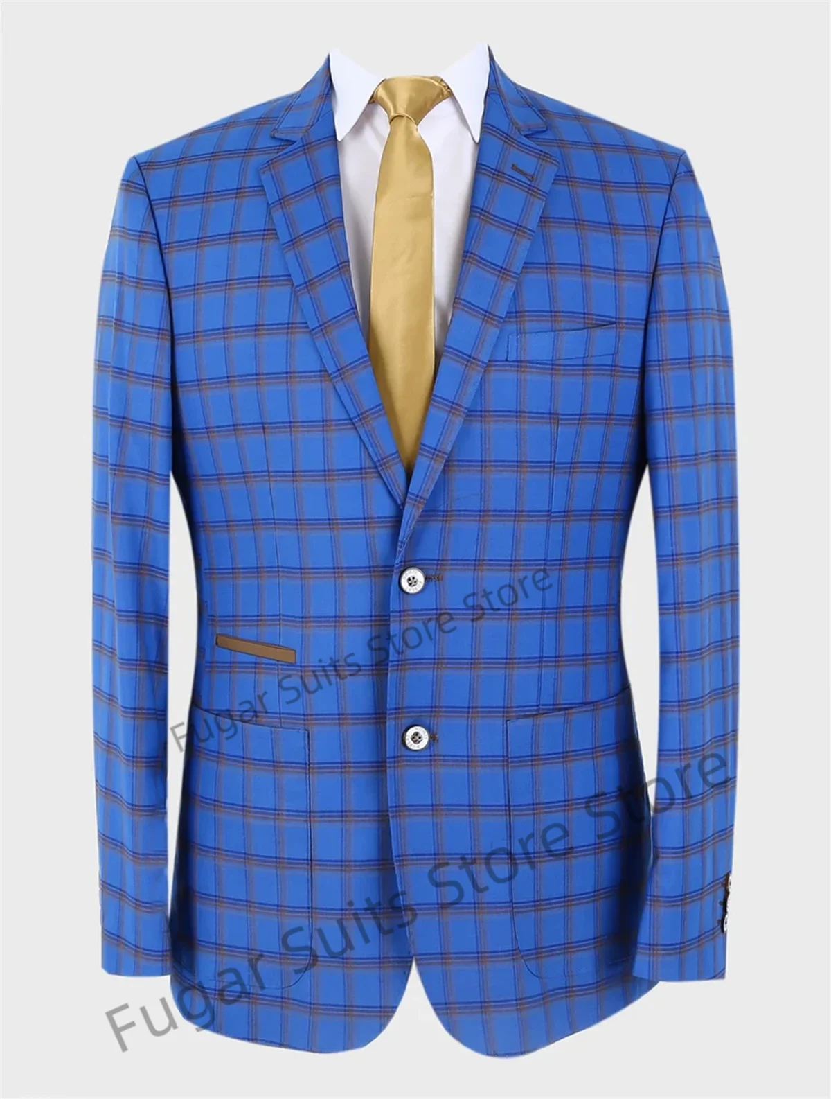 (XS-6XL)Handsome Blue Plaid Elegant Men Suits Slim Fit Notched Lapel Groom Tuxedos 3 Pieces Business Male Blazer Costume Homme
(XS-6XL)Handsome Blue Plaid Elegant Men Suits Slim Fit Notched Lapel Groom Tuxedos 3 Pieces Business Male Blazer Costume Homme