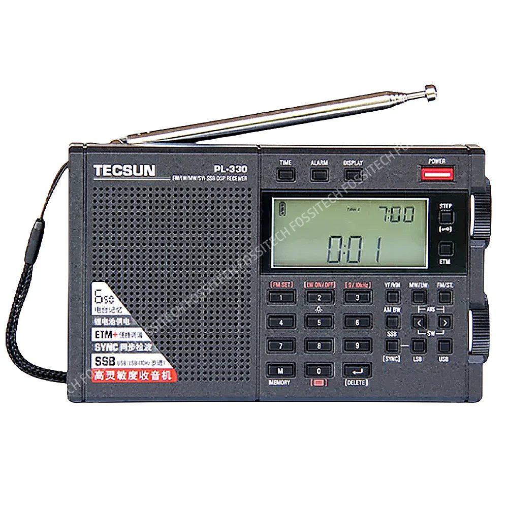 

TECSUN PL-330 Stereo Radio FM /LW/SW/MW - SSB all-band Radio DSP Receiver USB Rechargeable ETM Tuning PL330 Portable Radio