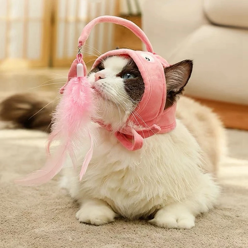 Cat Toys Interactive Toy Kitten Fishing Headdres Hat Cat Teaser Feathers Bait Fishing Head Covers Tease Pet Supplies Accessories
Cat Toys Interactive Toy Kitten Fishing Headdres Hat Cat Teaser Feathers Bait Fishing Head Covers Tease Pet Supplies Accessories