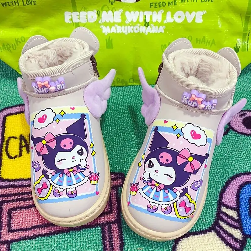 Kawaii Sanrio Anime Kuromi My Melody Winter New Children Warm Boots Cute Cinnamoroll Cartoon Cotton Shoes Lovely Toys for Kids
Kawaii Sanrio Anime Kuromi My Melody Winter New Children Warm Boots Cute Cinnamoroll Cartoon Cotton Shoes Lovely Toys for Kids